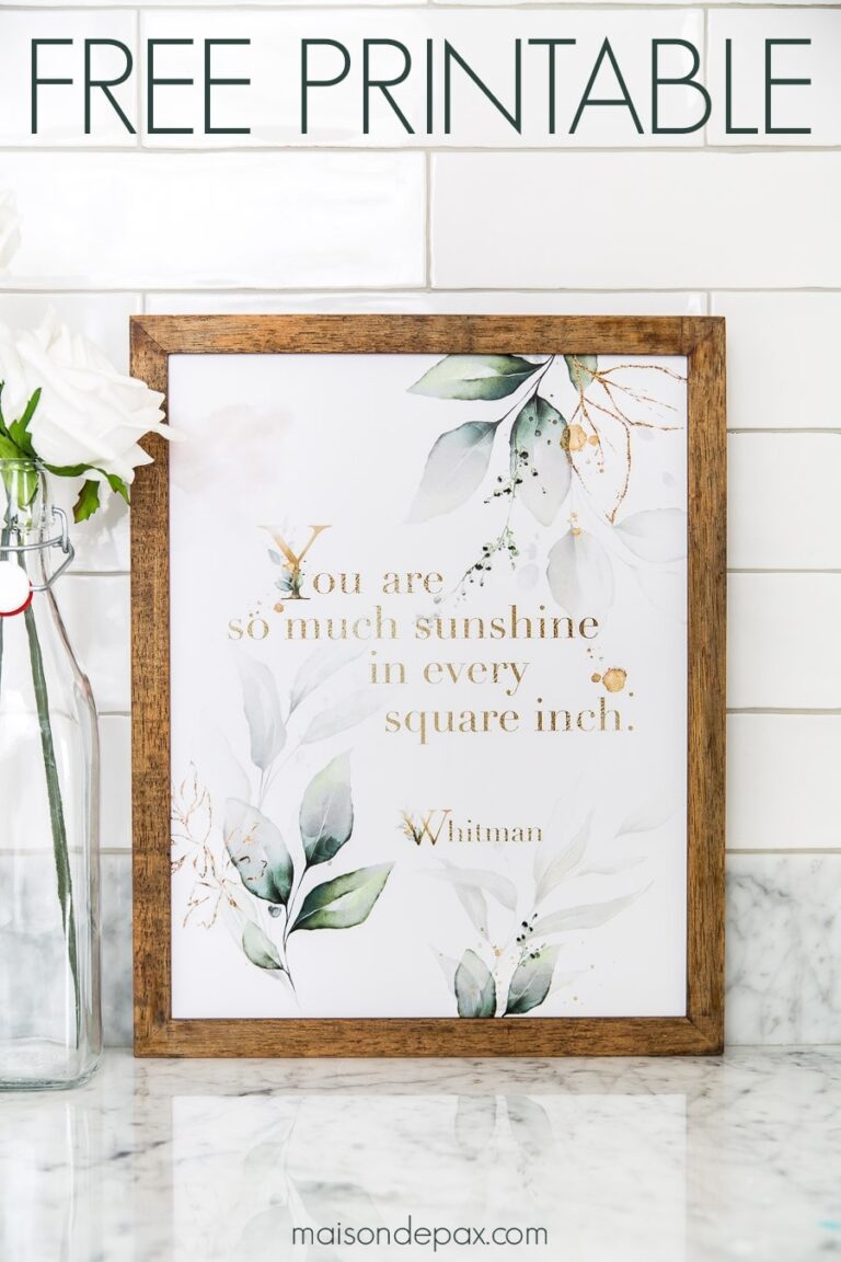 So Much Sunshine Printable Wall Art Maison De Pax