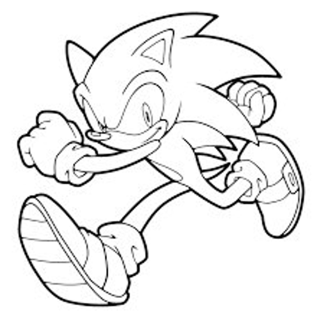 sonic colouring printable sonic colouring printable