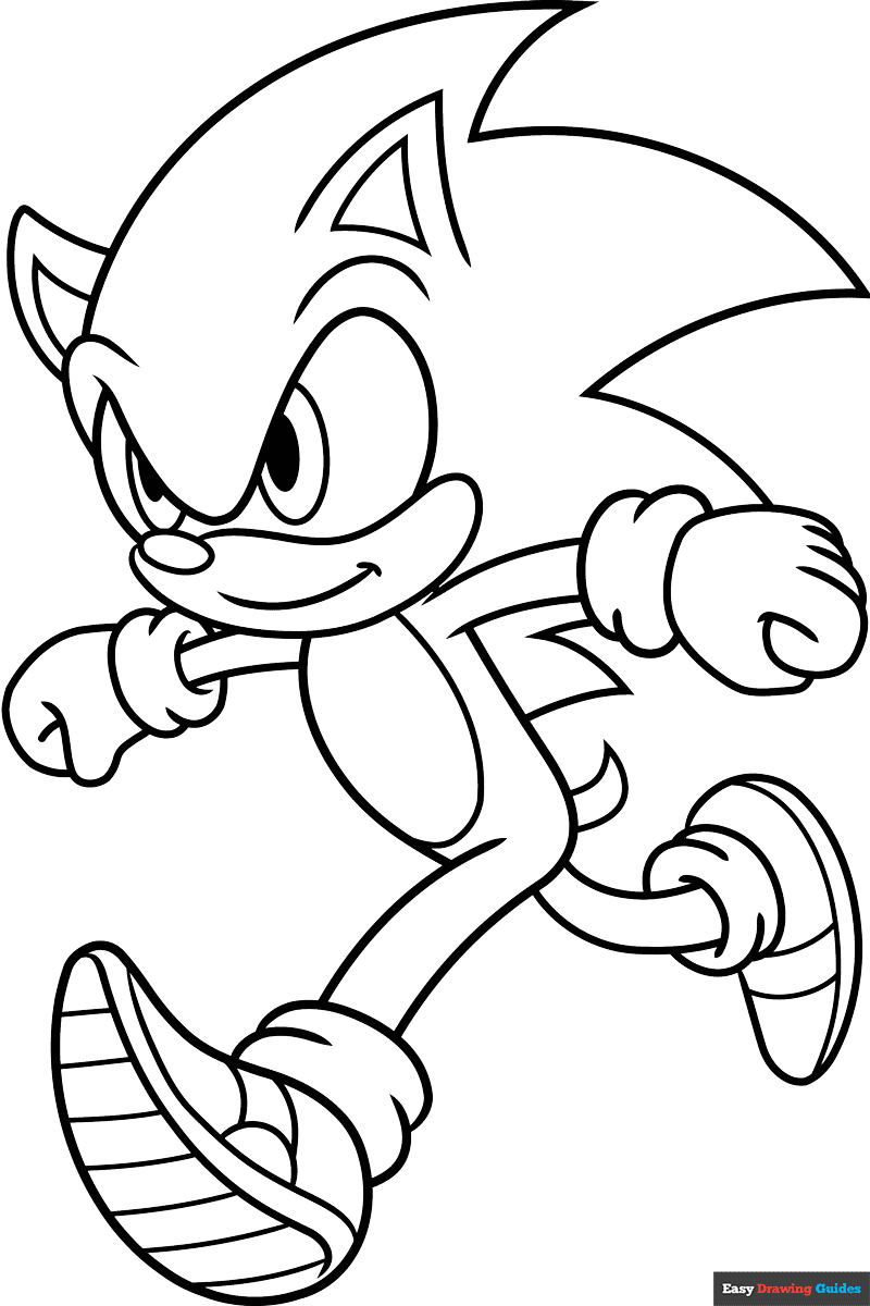 printable coloring pages sonic printable coloring pages sonic