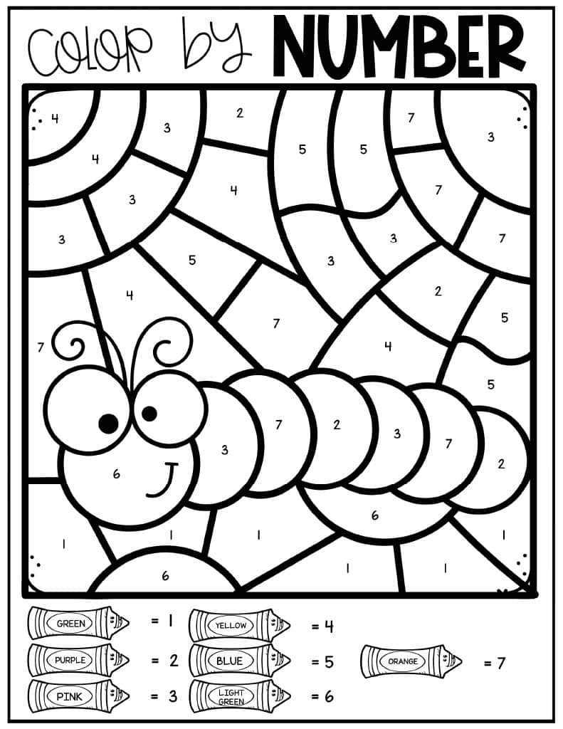 free printable color by number free printable color by number