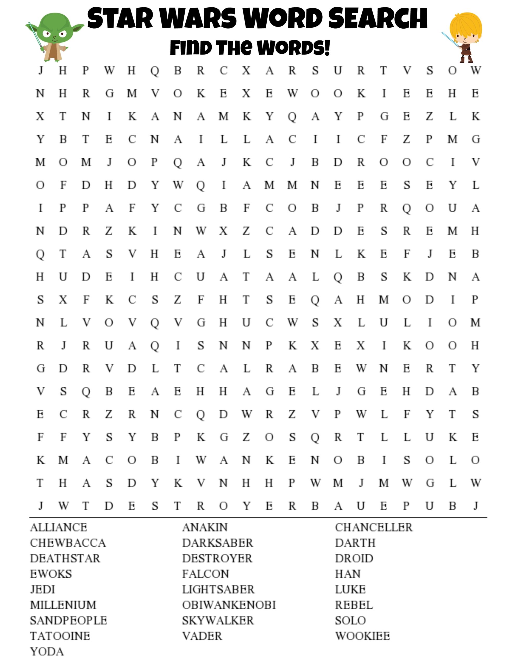 word search for kids printable word search for kids printable