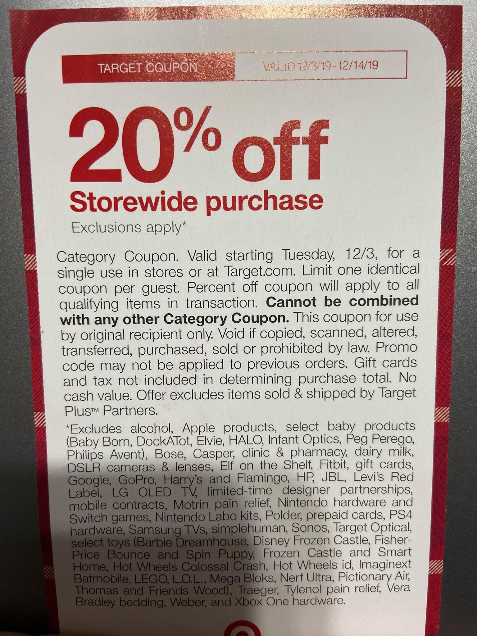 Target Use Your Black Friday 20 Off Entire Storewide Purchase Coupon Now Fabulessly Frugal Target Use Your Black Friday 20 Off Entire Storewide Purchase Coupon Now Fabulessly Frugal