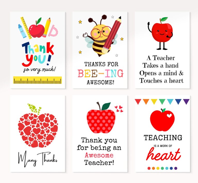 Teacher Appreciation Card Printable Teacher Thank You Card End Of Year Gift For Teachers Printable Card For Teacher Appreciation Week Etsy