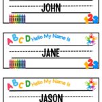Teacher s Printable Name Tags Fun Labels For Todd Preschool Class Etsy