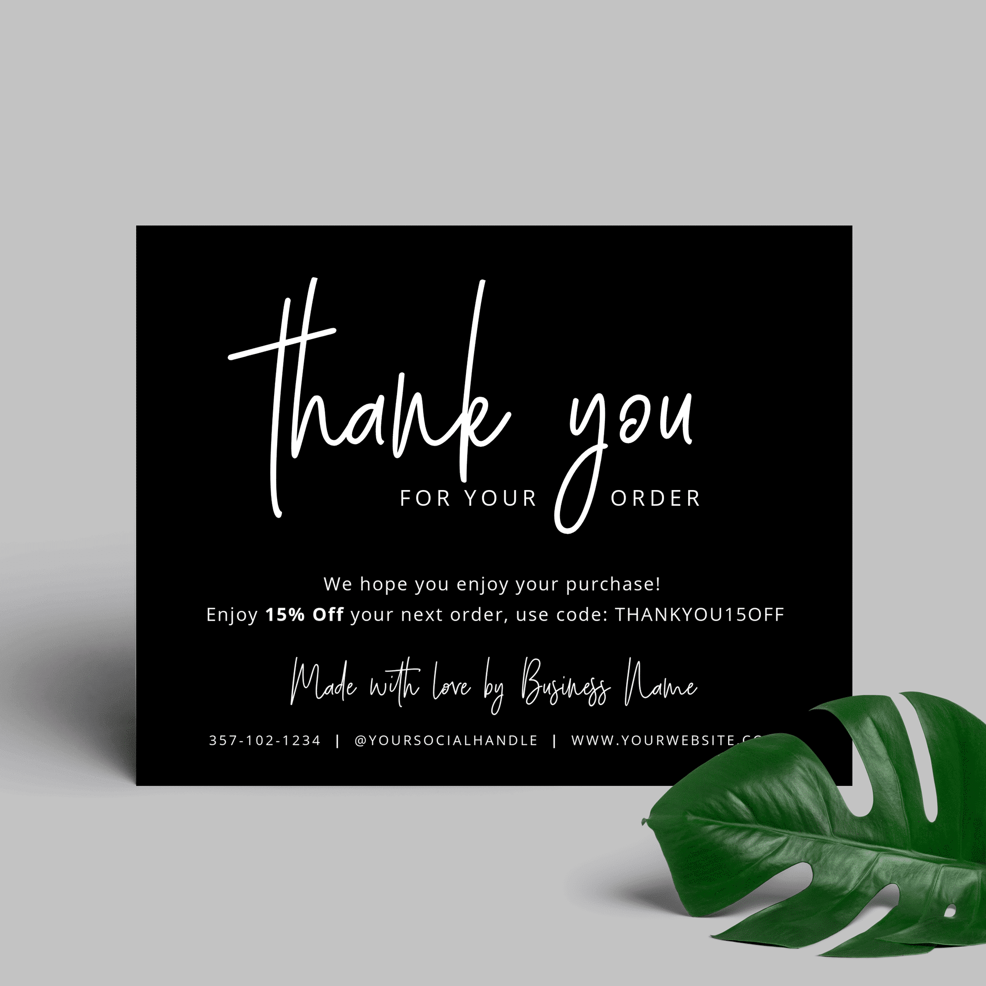 Thank You For Purchase Card Printable Customer Thank You Card Thank You For Purchase Card Printable Customer Thank You Card