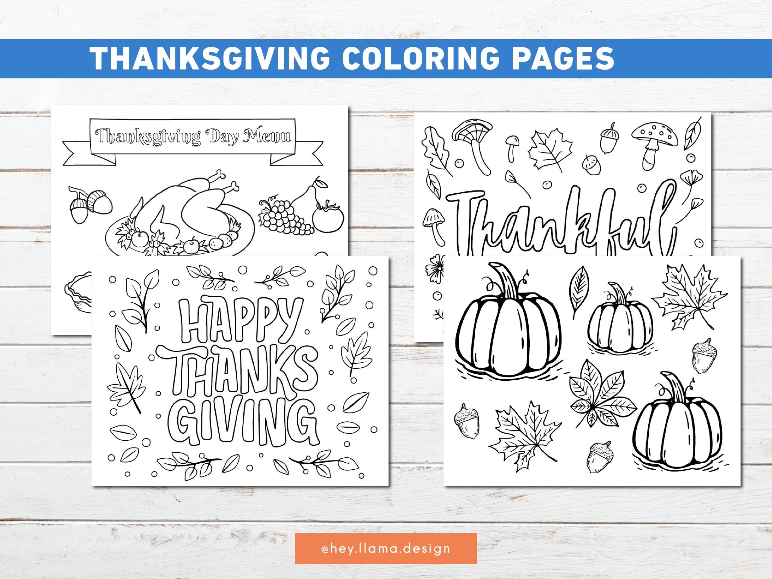 thanksgiving coloring sheets printable