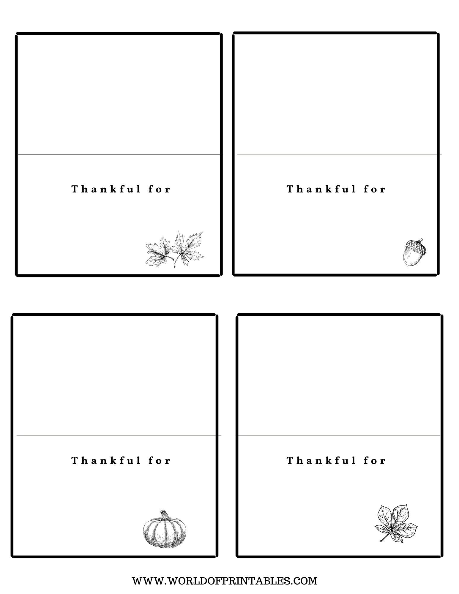 Thanksgiving Place Cards Free Printables Just Customize Print  Thanksgiving Place Cards Free Printables Just Customize Print