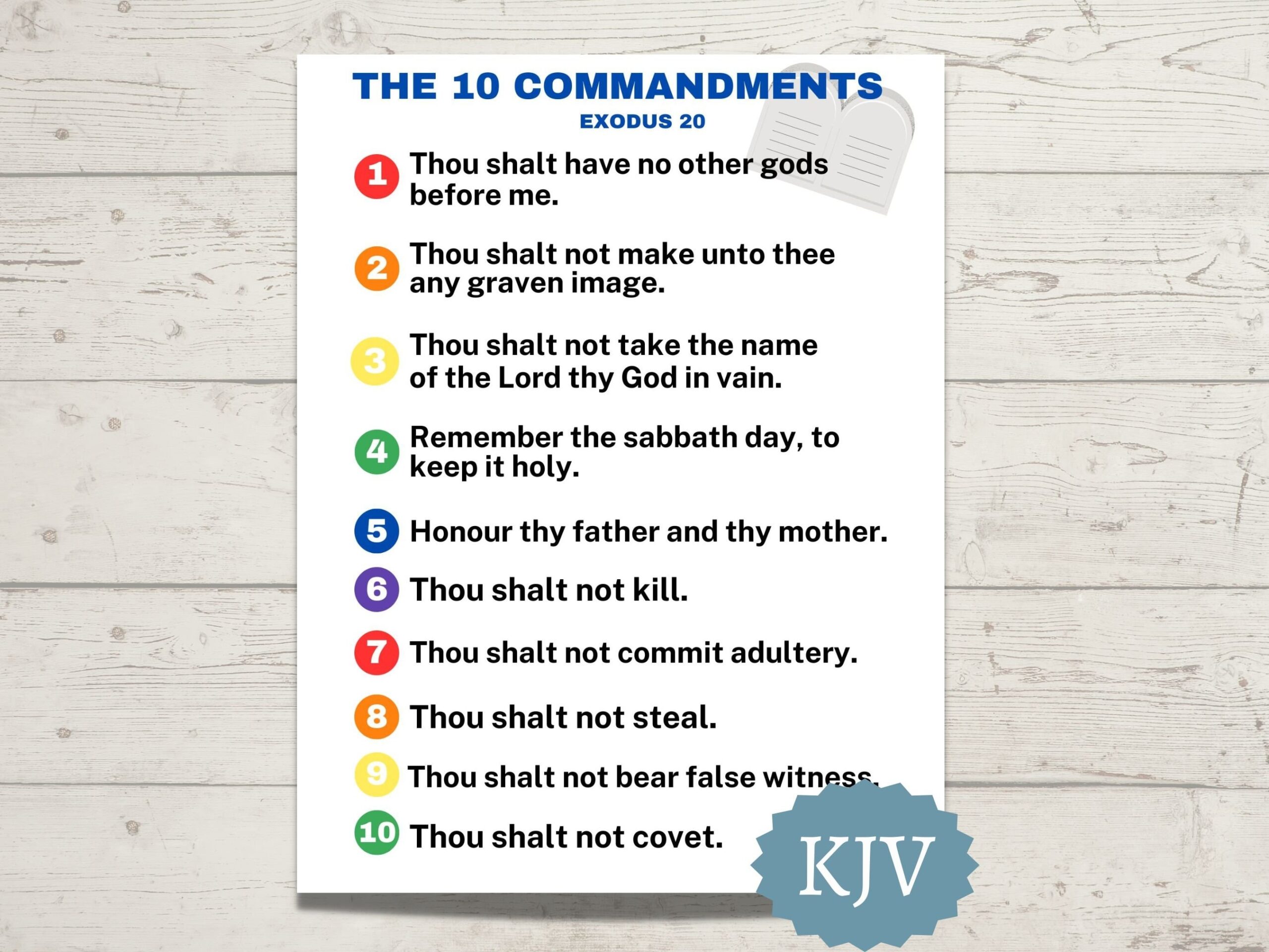 ten commandments printable ten commandments printable