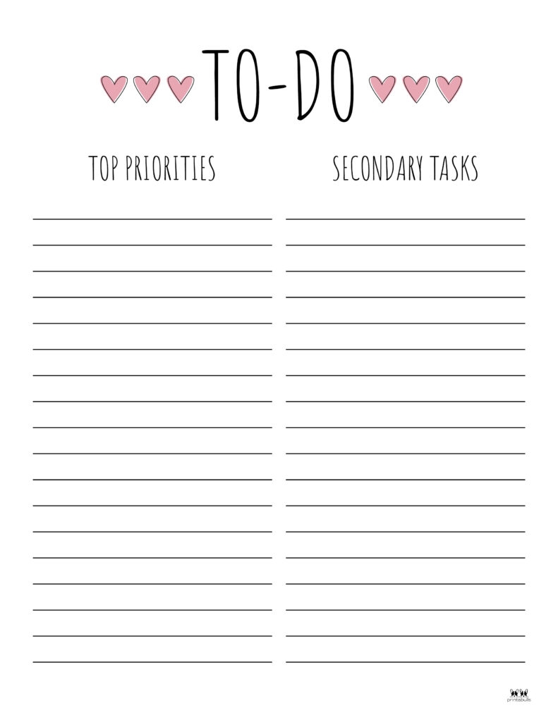 To Do Lists 31 FREE Printables Printabulls To Do Lists 31 FREE Printables Printabulls