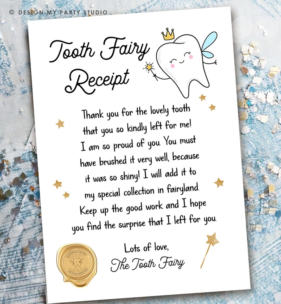 Tooth Fairy Letter First Tooth Fairy Certificate Tooth Fairy Note Lost Tooth Fairy Receipt Boy Girl Printable Digital Instant Download 0526 Etsy Tooth Fairy Letter First Tooth Fairy Certificate Tooth Fairy Note Lost Tooth Fairy Receipt Boy Girl Printable Digital Instant Download 0526 Etsy