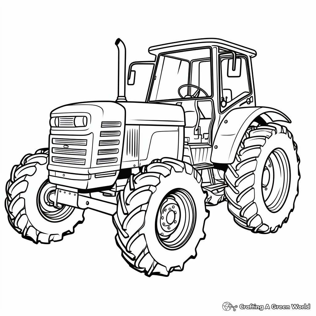 Tractor Coloring Pages Free Printable  Tractor Coloring Pages Free Printable
