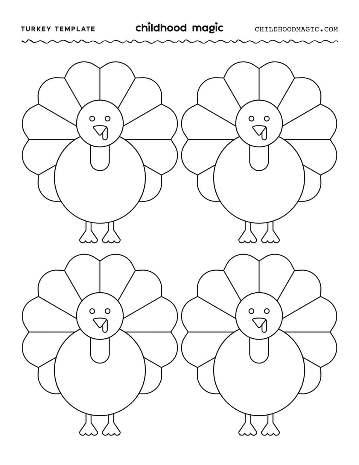 turkey template printable turkey template printable