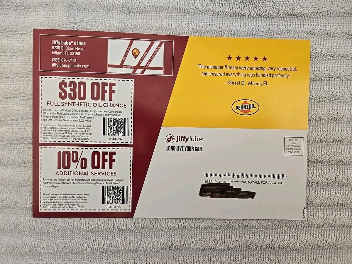 jiffy lube coupon $30 off printable jiffy lube coupon $30 off printable
