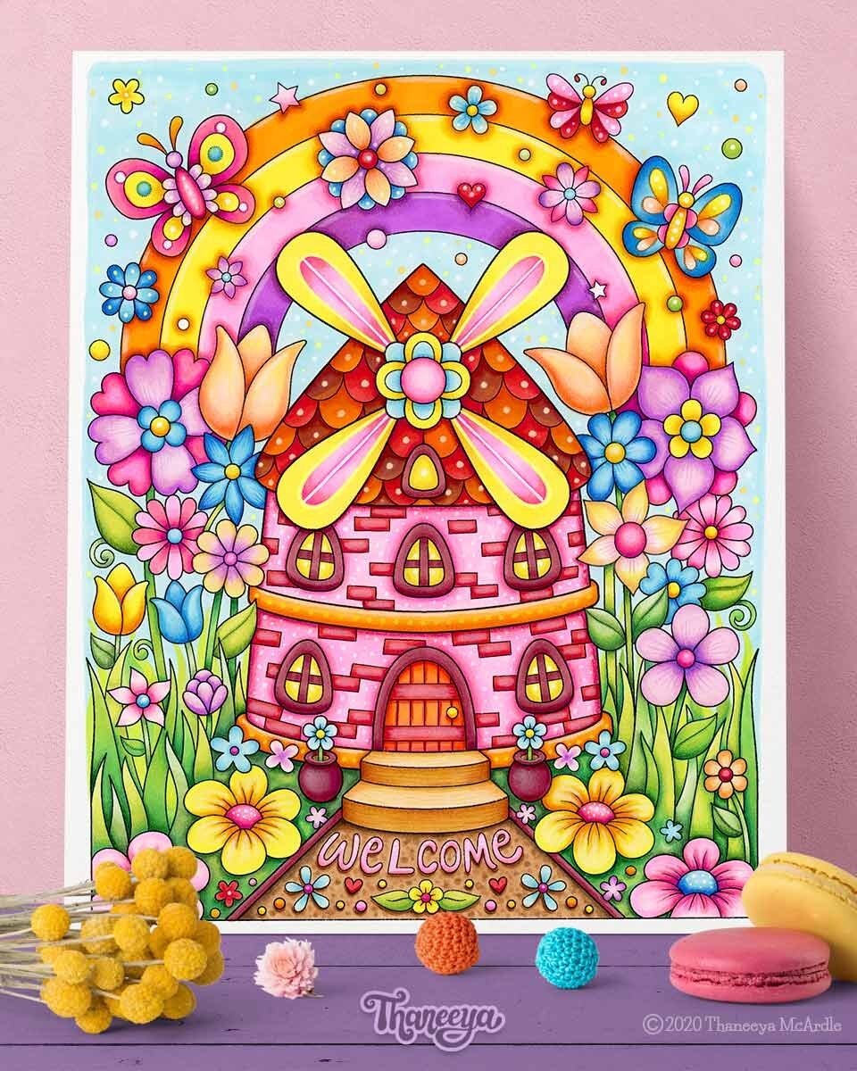 Whimsical Worlds Coloring Pages Set Of 10 Printable Coloring Pages For Adults And Teens Art Is Fun Whimsical Worlds Coloring Pages Set Of 10 Printable Coloring Pages For Adults And Teens Art Is Fun