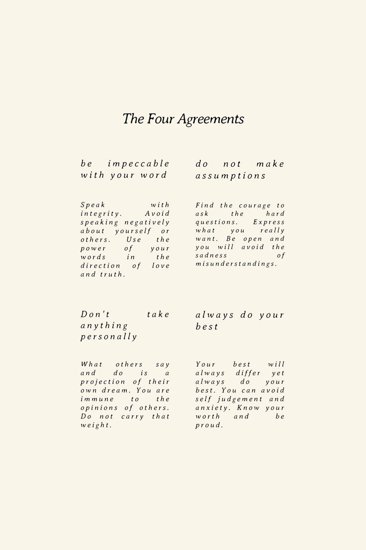 Words Of Wisdom The Four Agreements Poster Print Digital Download Wall Art Free Download
