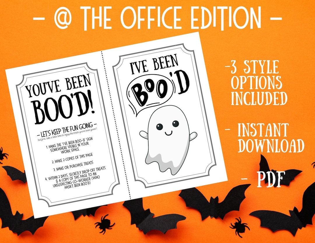 you've been booed printable